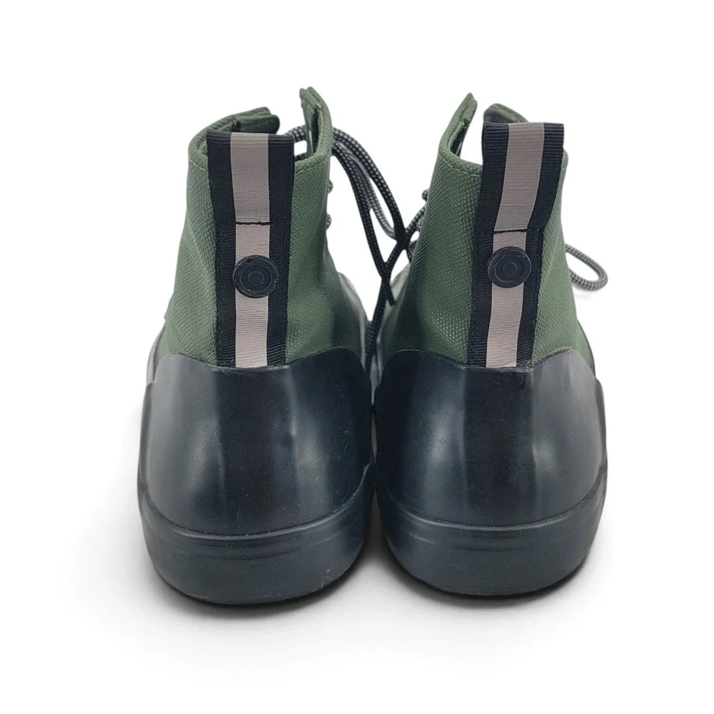 Hunter x Target Green Duck Boots Womens 8.5 Waterproof Gorpcore Rain Utility